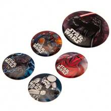 Star Wars Dark Side Badge Set (Pack Of 5) (Multicoloured) - 100% Mixed - (PM624) - Multicolor - View 1