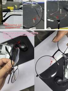 1pc Christmas Cosplay Funny Button Decor Glasses, Adult & Kids DIY Role Play & Costume Fun, With Storage Bag, Suitable For Parties, Events, Funny Occasions