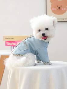PETCIRCLE 1件寵物衣服 小型犬幼犬可愛時尚日常戶外穿著香氛外套 - 彩色 - 查看 3