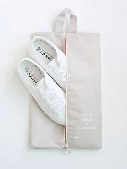 Portable Travel Shoe Storage Bag Large Capacity Hanging Shoe Pouch For Sports And Fitness Equipment Shoe Dustproof Travel Handbag Multifunctional Shoes Case For Women Men For Travel Vacation Cruise Summer Holiday College Dorm Home School Hotel Shoes Cover Travel Essential Vacation Essentials