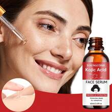 YOUNGCOME 曲酸面部精华和面霜套装 - 女士面部精华，含烟酰胺保湿 - 肤色不均 - 1.41+1.45/2.03+2.47 液体盎司 - 紅木色 - 查看 6