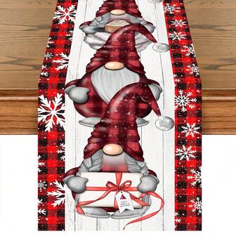 AFYPRTY 1pc Christmas Table Runner Christmas Party Decoration Table Runner Merry Christmas Tablecloth Polyester Cloth Party Table Runner Christmas Gift Dining Table Decorative Tablecloth Suitable For Christmas Party New Year Decoration