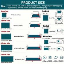 1pc沙发垫 四季通用纯色 防宠物抓沙发保护垫 宠物朋友沙发套 沙发垫 卧室办公室客厅家具保护套 家居装饰（枕套、靠背、手套需单独购买） - 深灰色 - 查看 3