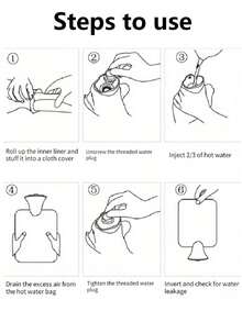1pc绿色卡通热水袋充水加厚防爆暖水袋注水热敷学生暖胃暖床暖脚暖手宝 - 彩色 - 查看 9