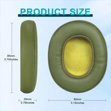 Replacement Ear Pads For Crusher Wireless/Evo/Hesh ANC/EVO/Crusher ANC, Headphones Ear Cushions Covers For  Venue Wireless Headset Accessories Ear Cups Repair Parts (Khaki) - màu xanh lá - Xem 1