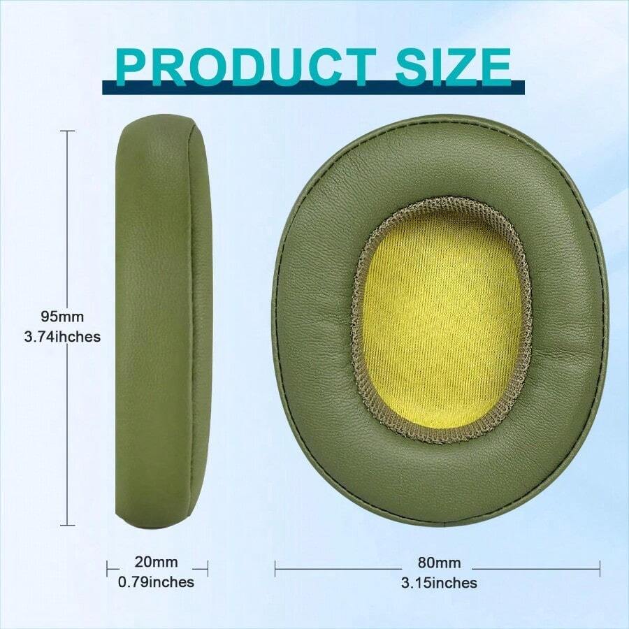 Replacement Ear Pads For Crusher Wireless/Evo/Hesh ANC/EVO/Crusher ANC, Headphones Ear Cushions Covers For Venue Wireless Headset Accessories Ear Cups Repair Parts (Khaki) - màu xanh lá - Xem 1