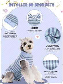 Traje de Recuperación para Perros,Transpirable y Elásticos, para Aliviar la Ansiedad, para Heridas Abdominales o Enfermedades de la Piel - Rosa Fresa - Ver 2