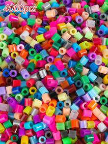 11/800/2000/4000/2400pcs Random Mixed Color Bucket Fuse Beads Set, Fuse Bead Craft Pearls Art And DIY Kit, Suitable For Christmas & Birthday Gifts - Bean Style 3 - View 19