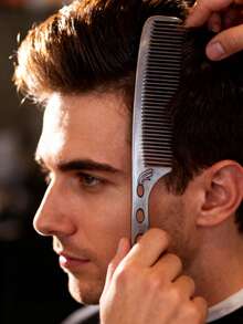 4 piezas Peine profesional para peluquería Peine de metal para barbero Peine para el cabello de mujer Peine de aseo para barbero Peine de acero inoxidable para barba Peine para cortar el cabello Peine para bigote Juego de peines de aluminio profesionales: peine de corte largo, peine de estilo corto, peine de mango y peine de cola Peine antiestático Juego de peines para barbero - Peines de peluquería de acero inoxidable premium para uso en salón y en el hogar, cepillo para el cabello, cepillo, peine, cepillo para peinado hacia atrás, cepillo para el cabello, cepillo para el borde, cepillo para el cabello, peine para el cabello, juego de cepillos para el cabello, peine para el cabello, mini cepillo para el cabello, cepillo desenredante, cepillos para el cabello, productos para el cabello, herramientas para el cabello, cosas para el cabello, cuidado del cabello, cepillo para cabello rizado, barbero, accesorios para barbero, equipo de peluquería, artículos esenciales de viaje, peinado, pel - Multicolor - Ver 3