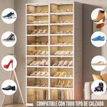 Vicyol S&D Zapatero Modular Plegable con Puerta Transparente. Sin Instalación. - 2X9 PISOS - Ver 4