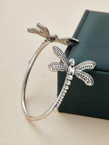 1 pièce Bracelet mode créatif vintage avec libellule, bijou parfait pour les femmes, cadeau idéal pour les amoureux et les amis - bracelet - Voir 4