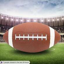 Juguetes recubiertos de PVC de Rugby inflables (con inflador) - Marrón - Ver 7