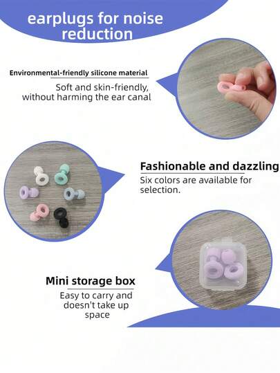 ​Pro Sleeping Earplugs For Snoring & Noise Reduction - Reusable Hearing Protection For Study, Travel, Concerts And Loud Events - Includes 2 Extra Sets Of Comfortable Ear Tips (3 Pairs)​