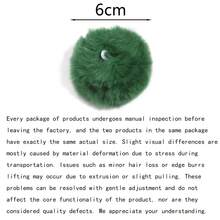 1 件/包彩色人造毛皮绒球吊坠带流苏，适用于 DIY 钥匙扣/鞋子/帽子/包包/耳环/发饰/笔饰/珠宝/服装配饰，直径 8 厘米 - 彩色 - 查看 7