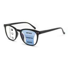 1pc Super Lightweight Large Frame Progressive Multifocal Reading Glasses, Leopard Print Design, With High-Quality Spring Hinges, Suitable For Men And Women Daily Reading - Black - View 13