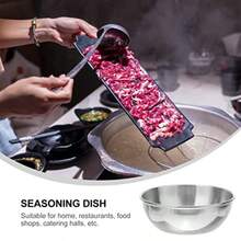 Operitacx 6Pcs Stainless Steel Metal Bowl Steel Plates Mini Stainless Steel Bowls Sauce Dishes Round - Asshown - View 4