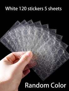 1200pcs/50sheets Nail Gel Stickers, Ultra-Thin Jelly Nail Stickers, Double-Sided Adhesive, Transparent, Reusable, For Nail Art Decoration - Clear - View 18