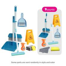 7/9/11/13 件儿童多功能吸尘器套装 - 清洁整理套装、家务和角色扮演模拟工具、儿童房间互动清洁玩具、角色扮演道具，适合 3 岁以上男孩和女孩作为圣诞节和生日礼物