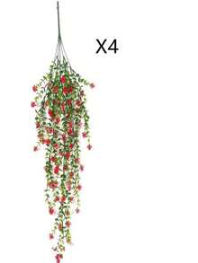 4 Packs Artificial Ivy Vine Hanging Plants - Faux Greenery For Indoor & Outdoor, UV Resistant, Ideal For Wedding And Engagement Decor, Detachable Leaves, Plastic Construction Fall/Autumn Decor Garden Fake Flowers Centerpieces Decor, Valentine Day, Gift Gifts Birthday Graduation Home Decor Christmas Decorations Room Decor Christmas - 4 Bundles - View 12