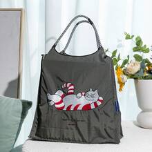 Popular Cross-Border Japanese Style Women's Handbag, Nylon Embroidered Tote Bag, Fashionable Casual Commuting & Shopping Shoulder Bag