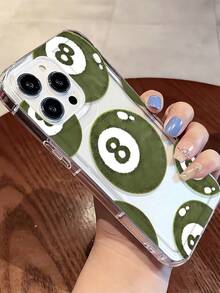 1pc Unique Lawn Billiard Graphic Transparent TPU Shock-Absorbing Anti-Fall Anti-Fingerprint Phone Case, Compatible With IPhone 17/17Pro/16/16Pro/16Plus/15/15ProMax/15Pro/11/12/13/14ProMax/11Pro/11ProMax/12Pro/12ProMax/13Pro/13ProMax/14Pro/14ProMax, Soft Shell, Creative Premium Design - Multicolor - View 2
