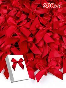 50pcs/Pack Silk Ribbon Bow, Perfect For Gift Wrapping, Hair Accessories, Gift Basket Decoration, Birthday & Festival Decoration, Office Decoration, Wreath Decoration, Wedding Decoration, Bridal Shower Decoration, Party Supplies,Suitable For Rustic Wedding Invitations, Bows, Garlands, DIY Crafts, Christmas Decorations, DIY Home Decor, Wedding Parties And Gift Wrapping