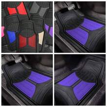 - Suelo de caucho F11313RED juego completo de molduras rojas y negras para adaptarse a tapetes - Índigo - Ver 1