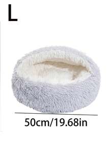 Cama acolchada con concha gruesa, cama blanda para gatos, cama con capucha, cama caliente para mascotas, casita para gatos, cama para perros pequeños y gatos