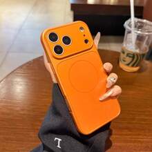 Frosted Magnetic Suction Large Window, Suitable For Apple 17promax Second Change 17 Xingyu Orange Mobile Phone Case, New Corning Glass Iphone16/15pro/Plus Ultra-Thin Anti-Drop Protective Case - 銀色 - 查看 4