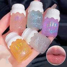 蝴蝶结牛奶罐唇彩保湿镜面水润光泽细腻闪烁嘟嘟双唇，日常使用，个人唇部护理 - 彩色 - 查看 12