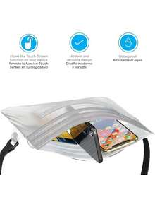 Canotagio Bolsa Impermeable/Cangurera Sumergible a Prueba de Agua Tamaño. Perfecta para Deportes, Senderismo, la Playa y la Alberca. Disponible en 3 Colores. - Transparente - Ver 7