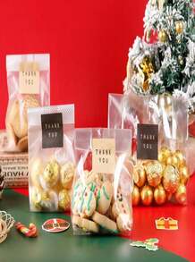 LOKQING Cellophane Treat Bags Cookie Bags For Packaging Clear Gift Bag With Stickers For Cookies,Candy,Chocolates(Fog,9x33inch) - ColorD - 查看 6