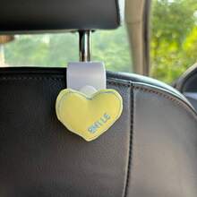 1pc Lovely Heart-Shaped High-Grade Car Seat Back Hook, Multifunctional Car Interior Storage Small Hook, Suitable For Women, Car Seat Backrest