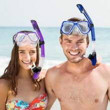 Dry Snorkeling Kit, Panoramic Wide-Angle, Tempered Glass+Silicone Material, Used For Snorkeling And Swimming - Multicolor - View 8