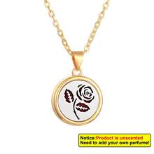 Aromatherapy Essential Oil Diffuser Necklace Tree Of Life Pattern Stainless Steel Locket Pendant Gift For Women And Girls - Gold - View 29