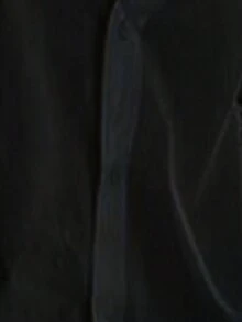 EARO Chic Women's Black Satin Shirt, Collared Long Sleeve Button-Up Curved Hem Fitted Blouse, Suitable For Commute, Date, Work, Casual Occasions - Black - View 5