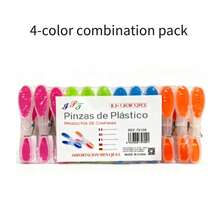 Pinzas Para La Ropa, Pinzas De Madera Para La Ropa, Pinzas De Madera Sistentes Para Colgar Ropa Y Photos Al Aire Libre, 32 Piezas, 80 Piezas, 160 Piezas - 彩色 - 查看 3