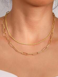 2pcs 925 Sterling Silver Elegant Delicate Double Sparkling Necklace And Bracelet For Ladies Jewelry Gift Birthday Gift Party Gift Daily Wear