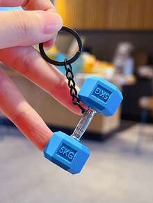 1个健身运动系列钥匙扣，哑铃造型创意钥匙圈，背包挂件钥匙扣，汽车钥匙扣，情侣朋友礼物，装饰包包配件，色彩缤纷，学生书包配件，送给运动爱好者的完美礼物，圣诞节包包挂饰，汽车配件，送给老师、姐妹的礼物创意 - 彩色 - 查看 5