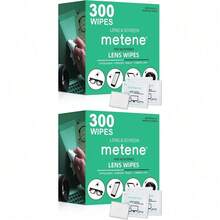 Lens Cleaner Wipes, Pre-Moistened Electronic Glasses Wipes, 300 Count