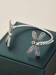 1 pièce Bracelet mode créatif vintage avec libellule, bijou parfait pour les femmes, cadeau idéal pour les amoureux et les amis - bracelet - Voir 5