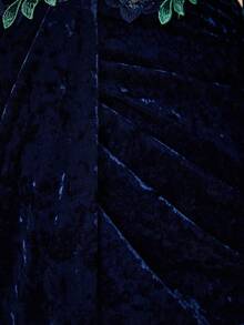 Vestido de bola elegante, modesto y de talla grande con cuello en V, con cordones, volantes, diseño de transferencia, abertura alta y dobladillo de sirena, para fiesta de graduación, boda, fiesta y vestido de invitada de boda