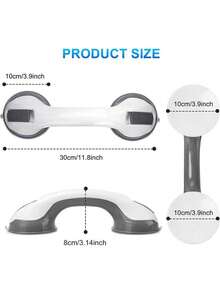 Easy-Install Non- Shower Handle - Powerful Suction, Safety Grip, No-Drill Design For Modern Bathroom Security Bathroom Accessories Bathroom Tools - Multicolor - View 6