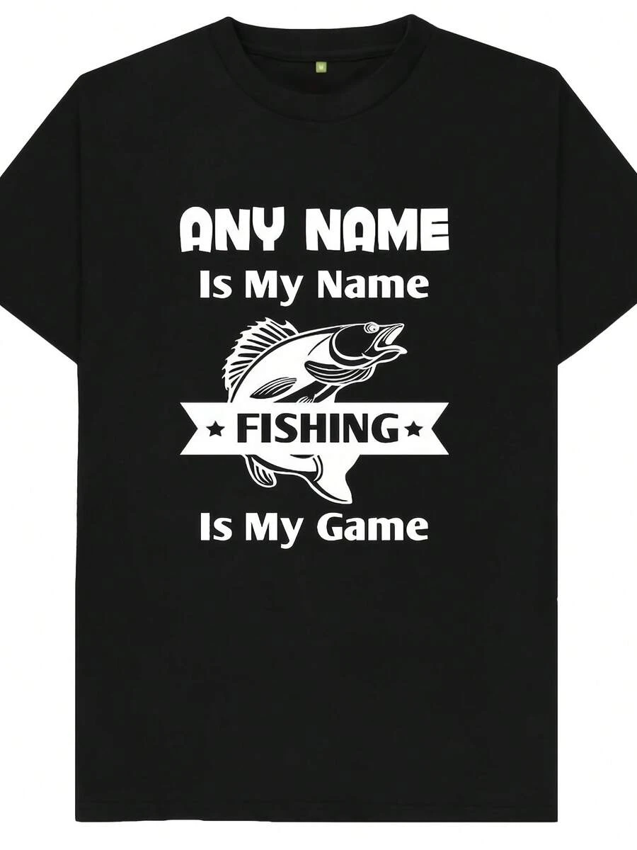 Personalised Fishing - Is My Name Fishing Is My Game Custom Name Fishing Fisherman S Wos Kids Adults Uni T Shirt - 風格22 - 查看 1