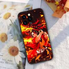Funda de teléfono con diseño de Tsugikuni Yoriichi compatible con Apple 16, 15, 14, 13, 12, 11, Pro, Max, Mini con efecto de ola de aceite en la parte posterior, funda compatible con Samsung Galaxy S17, S17 Pro, S17 Pro Max - Z3 - Ver 2