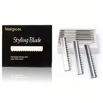 10PCS Stainless Steel Hairdressing Blades, Sharp & Durable Replacement Blades For Hair Styling, Professional Grooming Tool,