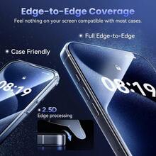 [2+2] 2-Pack High-Definition Screen Protector + 2-Pack Camera Screen Protector. Compatible With IPhone 17/17 Air/16e/16/15/14/13/12/Plus/Pro/Pro Max. High-Definition, Scratch-Resistant, Fingerprint-Resistant, Bubble-Free Installation. Glossy Finish For Durable Protection., Sparkly Screen Protector, Cell Phone Screen Protector, Bling Screen Protector, Bubblefree Application, Sleek Phone Shield, Highdefinition Clarity, Durable Phone Film, Tempered Glass Protector, Phone Guard, - Nhiều màu - Xem 6