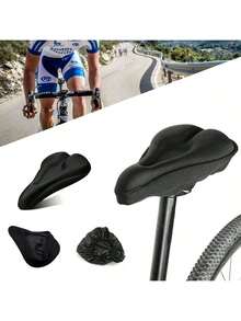 QICHEN Cojín para Asiento de Bicicleta,Funda para Asiento de Bicicleta Acolchada,Cojines cómodos para Hombres y Mujeres - 1 - Ver 6