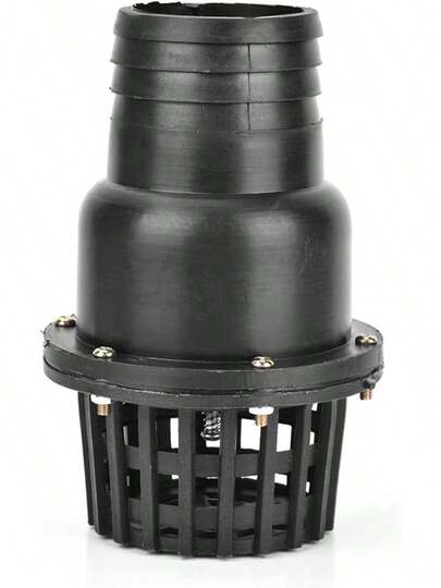 Foot Valve Black PVC Low Pressure Flat Check Valve For Fluid Machine With Professionally Practically Design(3")