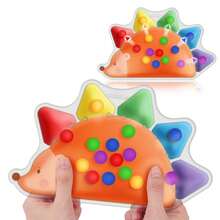 Dinosaur/Hedgehog/Flower Color Sorting Sensory Toys, Christmas Stocking Stuffers Montessori Toys For Toddler Activities Fine Motor Skill Game Travel Essentials Toy Quiet Toy Autism Fidgets For Kid (Colours And Details Are Random) - Multicolor - View 7